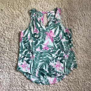 Old Navy Palm Print Tank